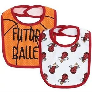 Infant Miami Heat Baby Bibs